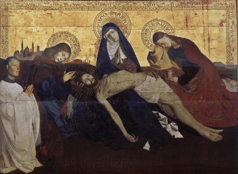 Enguerrand Quarton Our Lady of condolences to Jesus Spain oil painting art